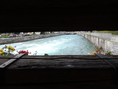 Blick von der Holzbrcke