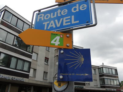 Wegzeiger in Fribourg