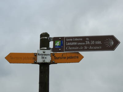 Wegzeiger in Montpreveyres